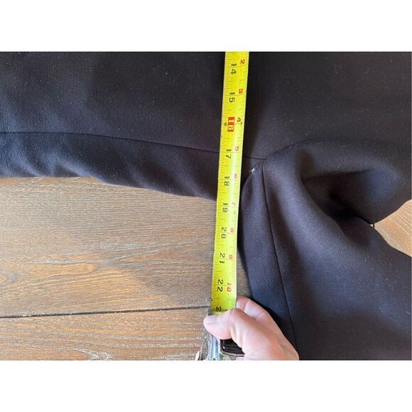 H&M Flounce Sleeve Coat Full Zip in Navy Blue Size 10 - Picture 9 of 11